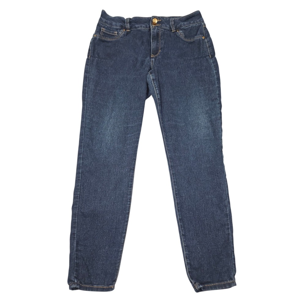 d.jeans Modern Slim Fit Stretch Denim Jeans Dark Wash Blue Sz 12